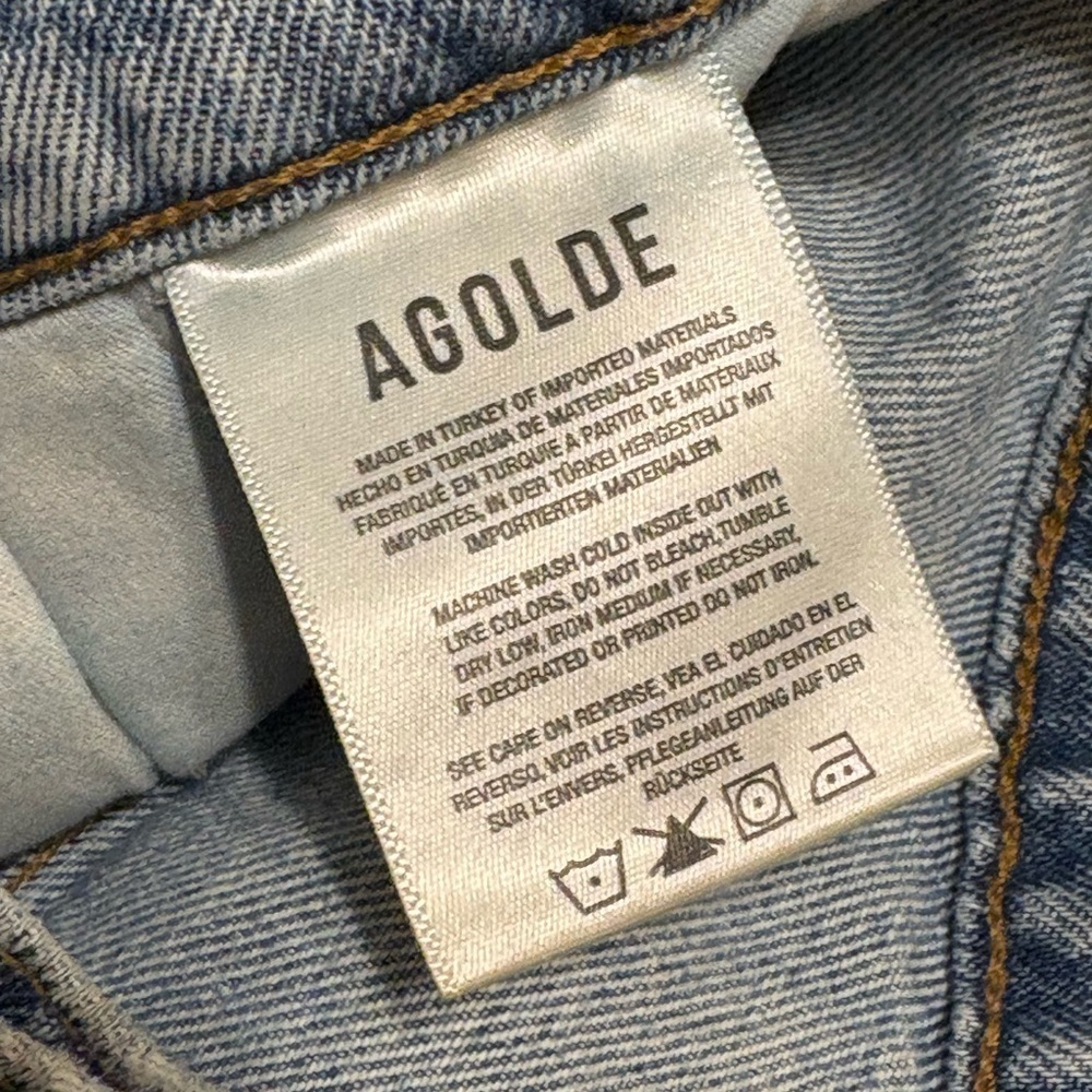 Agolde Reworked Paper Bag High Rise Jeans Size 26 - Picture 12 of 13